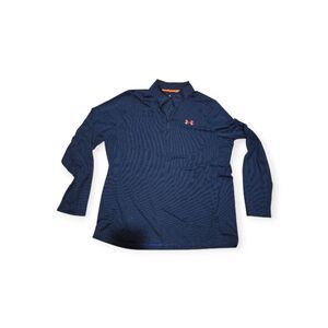 Under Armour Men Navy Long Sleeve Shirt Size Xl